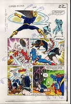 1984 Captain America 295 page 22 original Marvel Comics color guide art: 1980&#39;s - $44.36