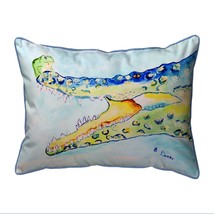 Betsy Drake Crocodile &amp; Frog Extra Large Zippered Pillow 20x24 - $61.88