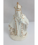 1968 Holland Mold Christmas Nativity Off White &amp; Gold Jeweled 7&quot; Wise Ma... - $36.66 CAD