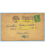 1933 QSL William Ashbury W2GPO Vintage Postcard 1 Cent Ben Franklin Stamp - £748.10 GBP