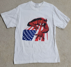 Spiderman America Y2K Era Bootleg T-Shirt Kids Size Large 14-16 - $22.21