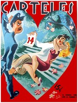 469.Quality Design 18x24 Poster.Valentine&#39;s Day Kisss.Lovely and Funny retro int - £22.31 GBP