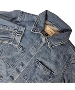 Universal Thread Womens Denim Jean Trucker Jacket Size XS Blue Pockets - $30.43 CAD