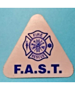 F.A.S.T. Firefighter Assisted Search Team REFLECTIVE Triangle helmet DECAL -Blue - $3.91