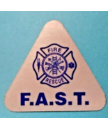 F.A.S.T. Firefighter Assisted Search Team REFLECTIVE Triangle helmet DECAL -Blue - £2.96 GBP