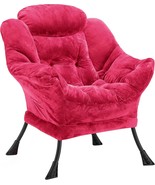 Halituny Fabric Lazy Chair for Adults, Oversized Rose Red - €61,66 EUR