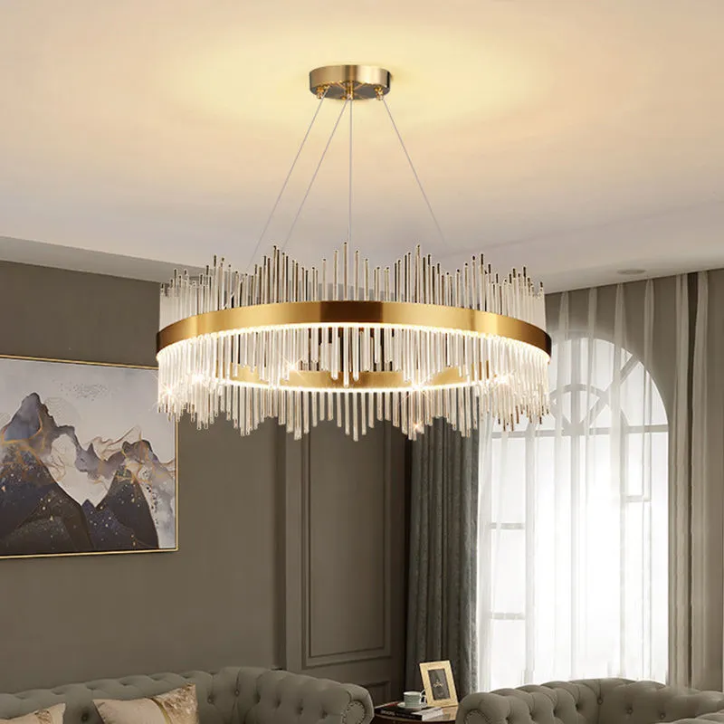 Odern simple light luxury lighting dining room lamp hall pendant lights crystal bedroom thumb200