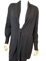 Banana Republic Tie Front Cardigan Silk Cotton Cashmere Sweater Women&#39;s Petite L - $14.24