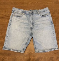 Levis 541 Shorts Men’s 38 Blue Denim Cut Off  Flat Front Bermuda Jorts Adult - $19.66