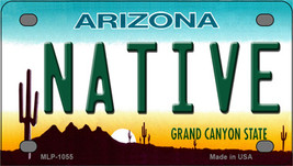 Native Arizona Novelty Mini Metal License Plate Tag - £11.75 GBP