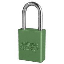 American Lock A1106GRN1KEY Q# DG6842 Keyed Padlock, Aluminum, Green - $31.99