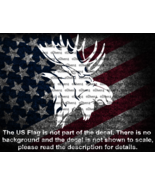 Moose Head From The Side Cut Vinyl Decal US Made US Seller - $6.92+