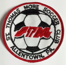 St Thomas More Soccer Club PA Embroidered Souvenir Clothing Trading Patch c1980s - £6.33 GBP