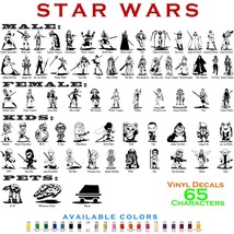 Star Wars Vinyl Decal Sticker Car Window Design Laptop Create StarWars Family - £5.00 GBP+