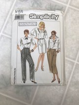 Simplicity Vintage Pattern 9166 Uncut Pleated Front Skirt Pants Shorts Sz 6-10 - £9.34 GBP