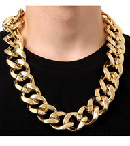 Spooktacular Creations Chunky Fake Gold Chain for Hip Hop Rapper Costume... - $4.00