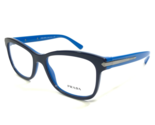Prada Eyeglasses Frames VPR 10R TFF-1O1 Blue Cat Eye Full Rim 55-17-140 - £155.69 GBP