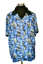 Haband Polo Shirt Men&#39;s Size X-Large Aloha Hawaiian Tropical Blue  Island Casual - £14.24 GBP