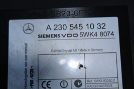 2003-2006 MERCEDES S500 KEYLESS CONTROL MODULE K4080 image 4