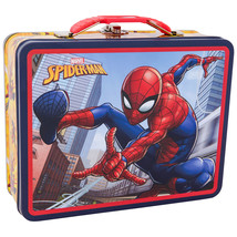 Spider-Man Swinging Through the City Tin Lunchbox Multi-Color - $17.98