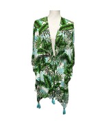 BCBG Cover Up Womens Small Medium Green Tropical Beach Cruise Hawaiian Swim - $33.83 CAD