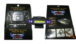 Cob Led Cap Light With Uv Black Light Mode Usb Rechargeable Fishing Torch By Fwm - £10.31 GBP