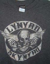 Winterland Lynyrd Skynyrd T Shirt M Gray Skull Wings Design Classic Rock Tee - £18.88 GBP
