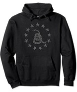 GADSDEN RATTLESNAKE BETSY ROSS FLAG RING OF STARS Hoodie men&#39;s M - $39.89