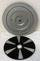 Vintage Garrard ? 10 1/2&quot; Metal Direct Gear Idler Drive Turntable Platter + Mat - £39.27 GBP