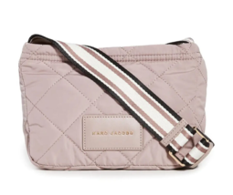 Marc Jacobs Quilted Nylon Messenger Crossbody Bag Bark New GL02304116 - £80.55 GBP