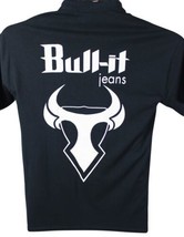 New BULL-IT JEANS Motorcycle T-SHIRT Black Medium UK British Biker Appar... - £10.11 GBP