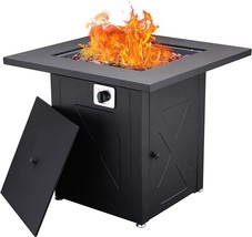Grand Patio Outdoor Gas Fire Pit Table, 28 Inch Square Propane Gas Fire Pit - £194.54 GBP