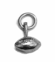 Small Football Charm Pendant .925 Sterling Silver!! - £19.18 GBP