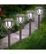3 Pack Solar Powered Pathway 30mm Plastic Ball Stake Light Set Weather-R... - $38.94 CAD