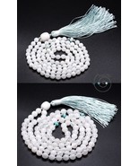 TWO 108 mala beads for meditation with partner, snow quartz, individuall... - £58.05 GBP