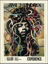 Jimi Hendrix Experience Live 1969 Tour Poster 8 x 11 pin-up photo print - £3.31 GBP