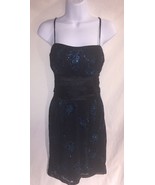 Ynes Evening Prom Party Dress blue / Black Size small - £9.82 GBP