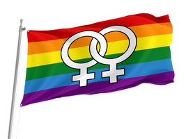 Lesbian Pride Rainbow Flag   3x5 outdoor, Size -3x5Ft / 90x150cm, Garden flags - £23.45 GBP