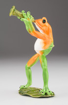 Frog Acting Music - Keren Kopal with Austrian Crystals Gold Plated-
show orig... - $74.70