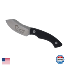 Scipio ST1001 Grunt 3" Fixed Blade Knife w/Leather Sheath EDC Hunting - $33.14