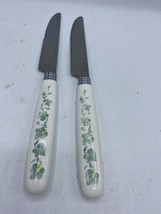 2 Knives Callaway (Corelle) CORNING  Green Ivy Leaves on Melamine Handle - $9.89