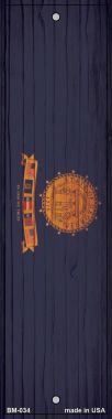 Georgia Flag Novelty Metal Bookmark