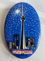 1977 CN TOWER TORONTO ONTARIO CANADA BUTTON PINBACK VINTAGE PROMOTIONAL ... - £11.94 GBP