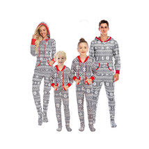 Matching Christmas Pajamas   Jumpsuit Family Set with Hoodie Christmas One Piece - £24.09 GBP