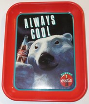 1993 Coca Cola  Polar Bear “Always Cool” Metal Tray 13.25” x 10.75” - £7.86 GBP