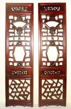 Antique Chinese Screen Panels (2853)(Pair); Cunninghamia Wood, Circa 180... - £281.84 GBP