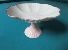 Lenox Footed Dish Pink And Ivory 4 1/2 X 7&quot; Diam [POTT6] - $63.35