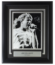 Joe Elliott Firmado Enmarcado 8x10 Negro y Blanco Def Leppard Foto JSA ITP - £154.29 GBP