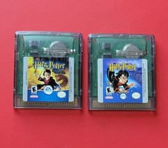 Harry Potter Sorcerer&#39;s Stone &amp; Chamber of Secrets Lot 2 Game Boy Color ... - $42.04