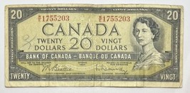 Canadian 1954 $20 Bill (Free Worldwide Shipping) - £30.24 GBP